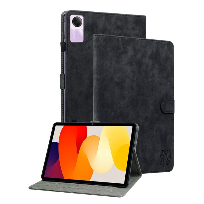 Funda para tableta de cuero con tapa y patrón de tigre, For Xiaomi Redmi K Pad 8.8 inch, For Redmi Pad 2 / Redmi Pad SE 11 2025, For Xiaomi Pad 7 / Pad 7 Pro, For Xiaomi Redmi Pad SE 8.7, For Xiaomi Redmi Pad Pro 12.1, For Xiaomi Redmi Pad SE 11 inch