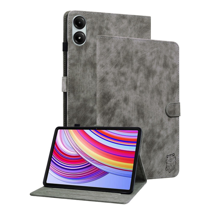 Funda para tableta de cuero con tapa y patrón de tigre, For Xiaomi Redmi K Pad 8.8 inch, For Redmi Pad 2 / Redmi Pad SE 11 2025, For Xiaomi Pad 7 / Pad 7 Pro, For Xiaomi Redmi Pad SE 8.7, For Xiaomi Redmi Pad Pro 12.1, For Xiaomi Redmi Pad SE 11 inch