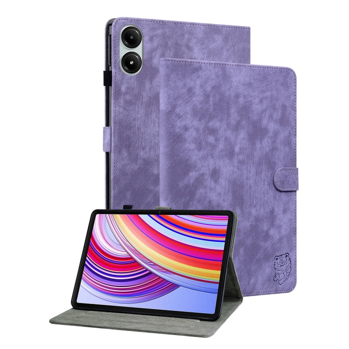 Funda para tableta de cuero con tapa y patrón de tigre, For Xiaomi Redmi K Pad 8.8 inch, For Redmi Pad 2 / Redmi Pad SE 11 2025, For Xiaomi Pad 7 / Pad 7 Pro, For Xiaomi Redmi Pad SE 8.7, For Xiaomi Redmi Pad Pro 12.1, For Xiaomi Redmi Pad SE 11 inch