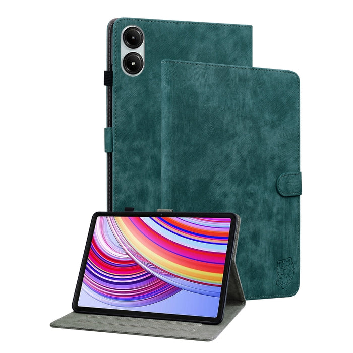Funda para tableta de cuero con tapa y patrón de tigre, For Xiaomi Redmi K Pad 8.8 inch, For Redmi Pad 2 / Redmi Pad SE 11 2025, For Xiaomi Pad 7 / Pad 7 Pro, For Xiaomi Redmi Pad SE 8.7, For Xiaomi Redmi Pad Pro 12.1, For Xiaomi Redmi Pad SE 11 inch