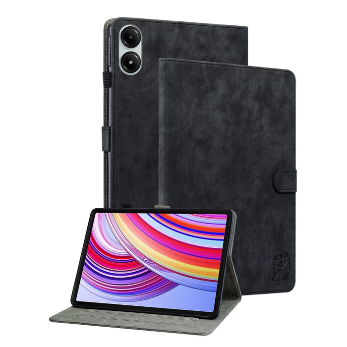 Funda para tableta de cuero con tapa y patrón de tigre, For Xiaomi Redmi K Pad 8.8 inch, For Redmi Pad 2 / Redmi Pad SE 11 2025, For Xiaomi Pad 7 / Pad 7 Pro, For Xiaomi Redmi Pad SE 8.7, For Xiaomi Redmi Pad Pro 12.1, For Xiaomi Redmi Pad SE 11 inch