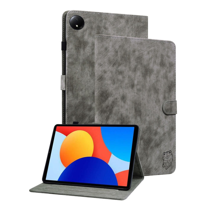 Funda para tableta de cuero con tapa y patrón de tigre, For Xiaomi Redmi K Pad 8.8 inch, For Redmi Pad 2 / Redmi Pad SE 11 2025, For Xiaomi Pad 7 / Pad 7 Pro, For Xiaomi Redmi Pad SE 8.7, For Xiaomi Redmi Pad Pro 12.1, For Xiaomi Redmi Pad SE 11 inch