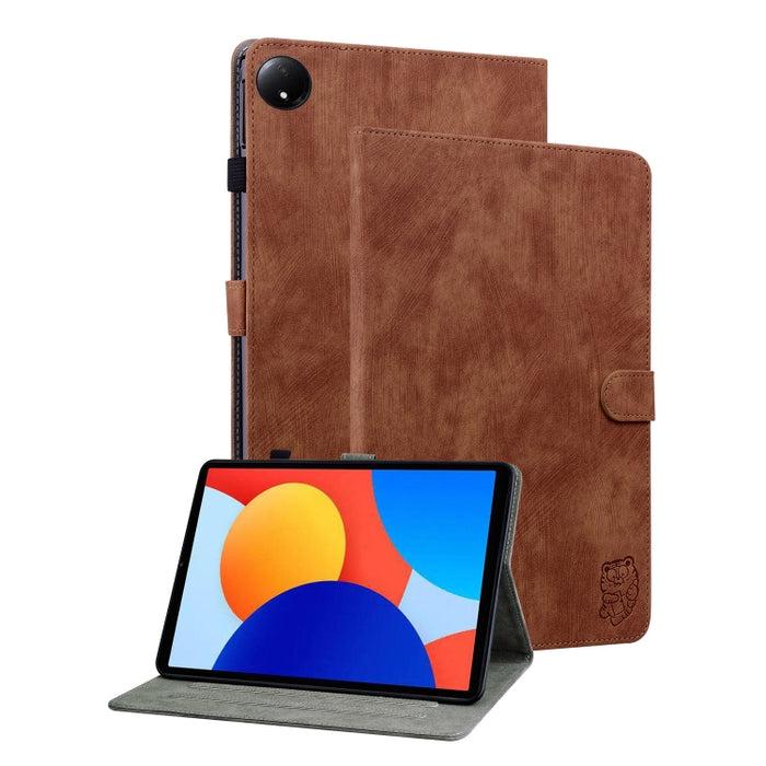 Funda para tableta de cuero con tapa y patrón de tigre, For Xiaomi Redmi K Pad 8.8 inch, For Redmi Pad 2 / Redmi Pad SE 11 2025, For Xiaomi Pad 7 / Pad 7 Pro, For Xiaomi Redmi Pad SE 8.7, For Xiaomi Redmi Pad Pro 12.1, For Xiaomi Redmi Pad SE 11 inch