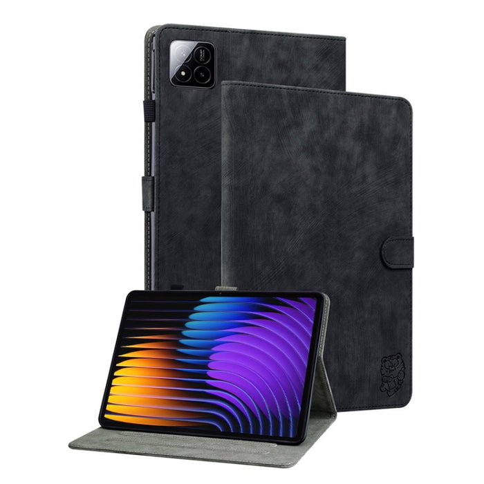 Funda para tableta de cuero con tapa y patrón de tigre, For Xiaomi Redmi K Pad 8.8 inch, For Redmi Pad 2 / Redmi Pad SE 11 2025, For Xiaomi Pad 7 / Pad 7 Pro, For Xiaomi Redmi Pad SE 8.7, For Xiaomi Redmi Pad Pro 12.1, For Xiaomi Redmi Pad SE 11 inch