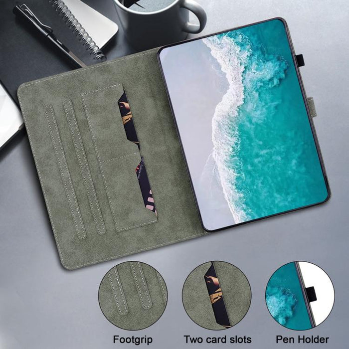 Funda para tableta de cuero con tapa y patrón de tigre, For Xiaomi Redmi K Pad 8.8 inch, For Redmi Pad 2 / Redmi Pad SE 11 2025, For Xiaomi Pad 7 / Pad 7 Pro, For Xiaomi Redmi Pad SE 8.7, For Xiaomi Redmi Pad Pro 12.1, For Xiaomi Redmi Pad SE 11 inch
