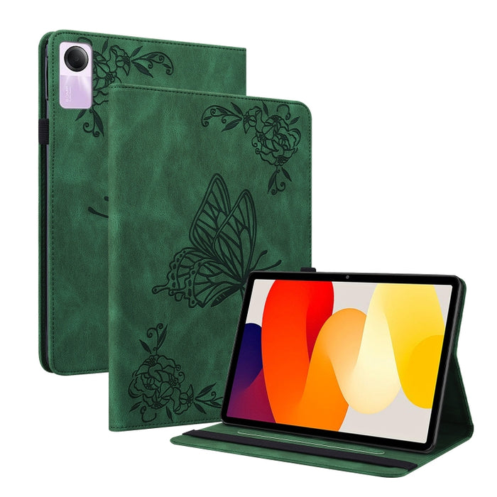 Funda para tableta de cuero con relieve de flor de mariposa, For Redmi K Pad 2 8.8 inch 2026, For Xiaomi Redmi K Pad 8.8 inch, For Redmi Pad 2 / Redmi Pad SE 11 2025, For Xiaomi Pad 7 / Pad 7 Pro, For Xiaomi Redmi Pad SE 8.7, For Xiaomi Redmi Pad Pro 1...