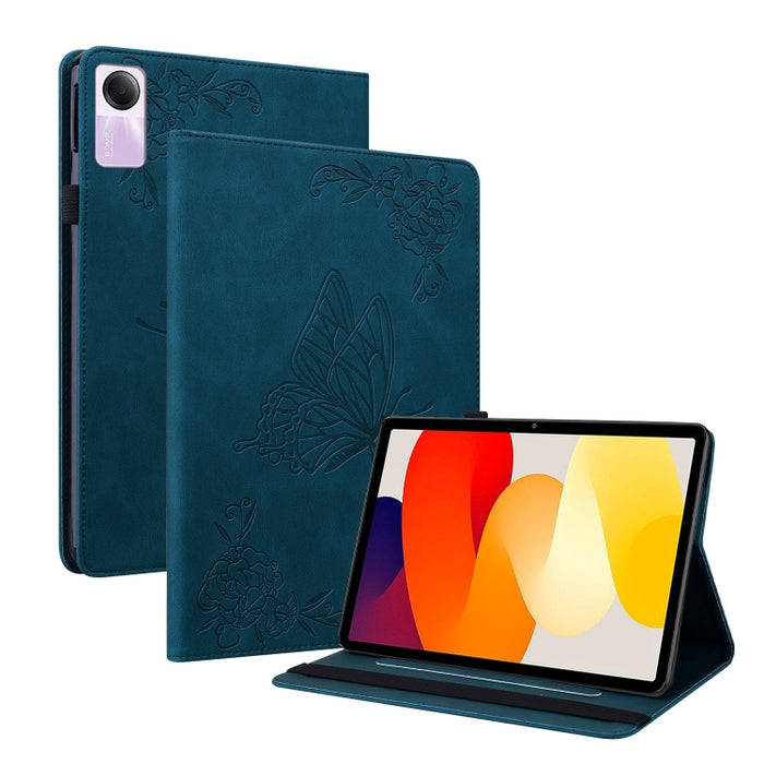 Funda para tableta de cuero con relieve de flor de mariposa, For Redmi K Pad 2 8.8 inch 2026, For Xiaomi Redmi K Pad 8.8 inch, For Redmi Pad 2 / Redmi Pad SE 11 2025, For Xiaomi Pad 7 / Pad 7 Pro, For Xiaomi Redmi Pad SE 8.7, For Xiaomi Redmi Pad Pro 1...
