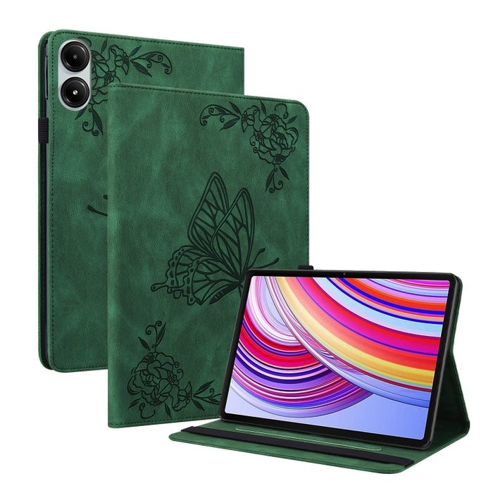 Funda para tableta de cuero con relieve de flor de mariposa, For Redmi K Pad 2 8.8 inch 2026, For Xiaomi Redmi K Pad 8.8 inch, For Redmi Pad 2 / Redmi Pad SE 11 2025, For Xiaomi Pad 7 / Pad 7 Pro, For Xiaomi Redmi Pad SE 8.7, For Xiaomi Redmi Pad Pro 1...