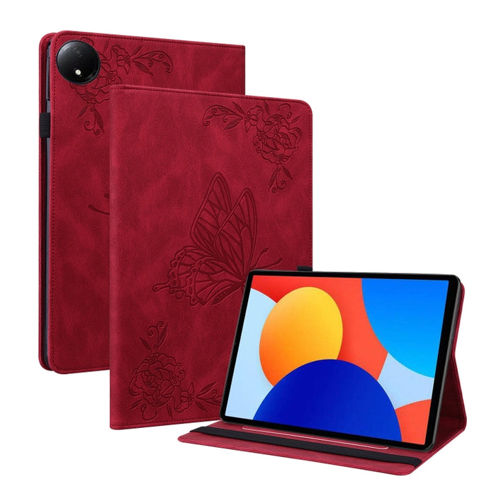 Funda para tableta de cuero con relieve de flor de mariposa, For Redmi K Pad 2 8.8 inch 2026, For Xiaomi Redmi K Pad 8.8 inch, For Redmi Pad 2 / Redmi Pad SE 11 2025, For Xiaomi Pad 7 / Pad 7 Pro, For Xiaomi Redmi Pad SE 8.7, For Xiaomi Redmi Pad Pro 1...