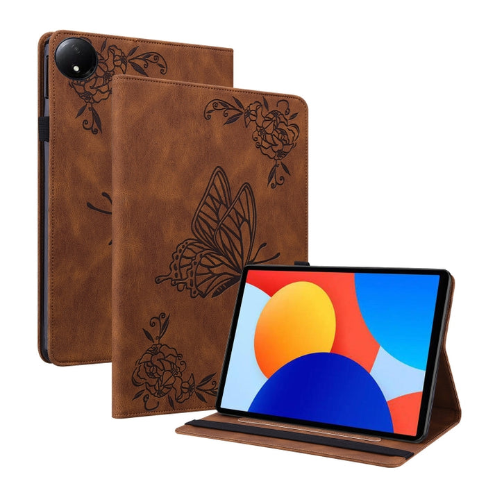 Funda para tableta de cuero con relieve de flor de mariposa, For Redmi K Pad 2 8.8 inch 2026, For Xiaomi Redmi K Pad 8.8 inch, For Redmi Pad 2 / Redmi Pad SE 11 2025, For Xiaomi Pad 7 / Pad 7 Pro, For Xiaomi Redmi Pad SE 8.7, For Xiaomi Redmi Pad Pro 1...