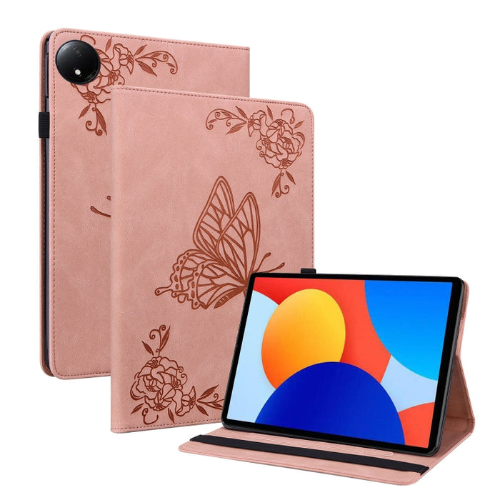 Funda para tableta de cuero con relieve de flor de mariposa, For Redmi K Pad 2 8.8 inch 2026, For Xiaomi Redmi K Pad 8.8 inch, For Redmi Pad 2 / Redmi Pad SE 11 2025, For Xiaomi Pad 7 / Pad 7 Pro, For Xiaomi Redmi Pad SE 8.7, For Xiaomi Redmi Pad Pro 1...