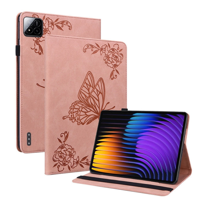 Funda para tableta de cuero con relieve de flor de mariposa, For Redmi K Pad 2 8.8 inch 2026, For Xiaomi Redmi K Pad 8.8 inch, For Redmi Pad 2 / Redmi Pad SE 11 2025, For Xiaomi Pad 7 / Pad 7 Pro, For Xiaomi Redmi Pad SE 8.7, For Xiaomi Redmi Pad Pro 1...