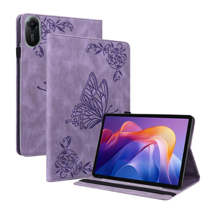 Funda para tableta de cuero con relieve de flor de mariposa, For Redmi K Pad 2 8.8 inch 2026, For Xiaomi Redmi K Pad 8.8 inch, For Redmi Pad 2 / Redmi Pad SE 11 2025, For Xiaomi Pad 7 / Pad 7 Pro, For Xiaomi Redmi Pad SE 8.7, For Xiaomi Redmi Pad Pro 1...
