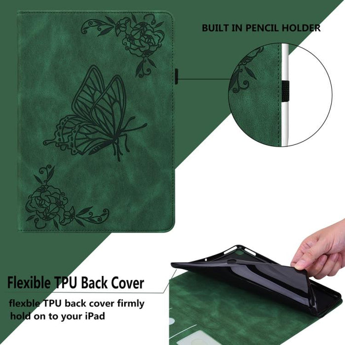 Funda para tableta de cuero con relieve de flor de mariposa, For Redmi K Pad 2 8.8 inch 2026, For Xiaomi Redmi K Pad 8.8 inch, For Redmi Pad 2 / Redmi Pad SE 11 2025, For Xiaomi Pad 7 / Pad 7 Pro, For Xiaomi Redmi Pad SE 8.7, For Xiaomi Redmi Pad Pro 1...