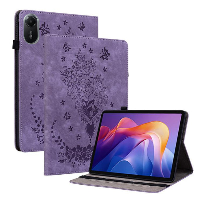 Funda para tablet de piel con relieve de mariposa y rosa, For Redmi K Pad 2 8.8 inch 2026, For Xiaomi Redmi K Pad 8.8 inch, For Redmi Pad 2 / Redmi Pad SE 11 2025, For Xiaomi Pad 7 / Pad 7 Pro, For Xiaomi Redmi Pad SE 8.7, For Xiaomi Redmi Pad Pro 12.1...