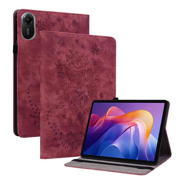 Funda para tablet de piel con relieve de mariposa y rosa, For Redmi K Pad 2 8.8 inch 2026, For Xiaomi Redmi K Pad 8.8 inch, For Redmi Pad 2 / Redmi Pad SE 11 2025, For Xiaomi Pad 7 / Pad 7 Pro, For Xiaomi Redmi Pad SE 8.7, For Xiaomi Redmi Pad Pro 12.1...