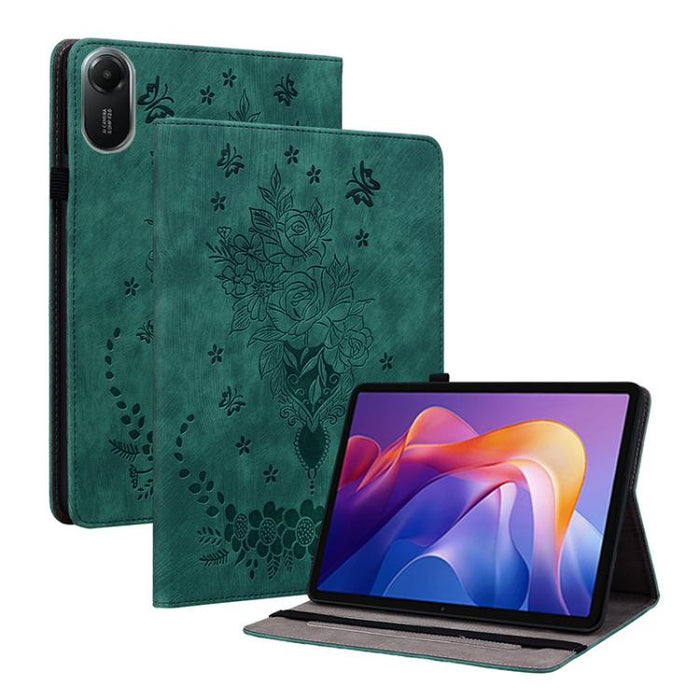 Funda para tablet de piel con relieve de mariposa y rosa, For Redmi K Pad 2 8.8 inch 2026, For Xiaomi Redmi K Pad 8.8 inch, For Redmi Pad 2 / Redmi Pad SE 11 2025, For Xiaomi Pad 7 / Pad 7 Pro, For Xiaomi Redmi Pad SE 8.7, For Xiaomi Redmi Pad Pro 12.1...