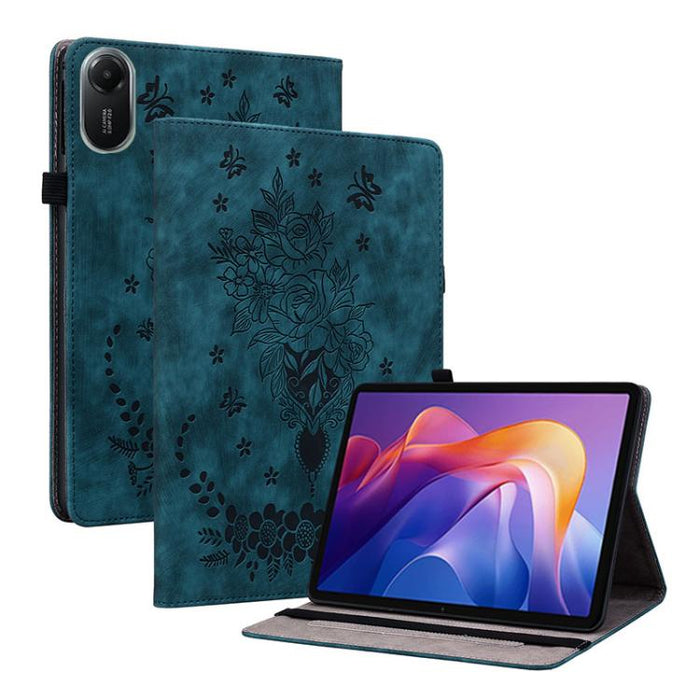 Funda para tablet de piel con relieve de mariposa y rosa, For Redmi K Pad 2 8.8 inch 2026, For Xiaomi Redmi K Pad 8.8 inch, For Redmi Pad 2 / Redmi Pad SE 11 2025, For Xiaomi Pad 7 / Pad 7 Pro, For Xiaomi Redmi Pad SE 8.7, For Xiaomi Redmi Pad Pro 12.1...