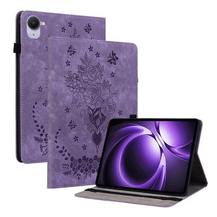 Funda para tablet de piel con relieve de mariposa y rosa, For Redmi K Pad 2 8.8 inch 2026, For Xiaomi Redmi K Pad 8.8 inch, For Redmi Pad 2 / Redmi Pad SE 11 2025, For Xiaomi Pad 7 / Pad 7 Pro, For Xiaomi Redmi Pad SE 8.7, For Xiaomi Redmi Pad Pro 12.1...
