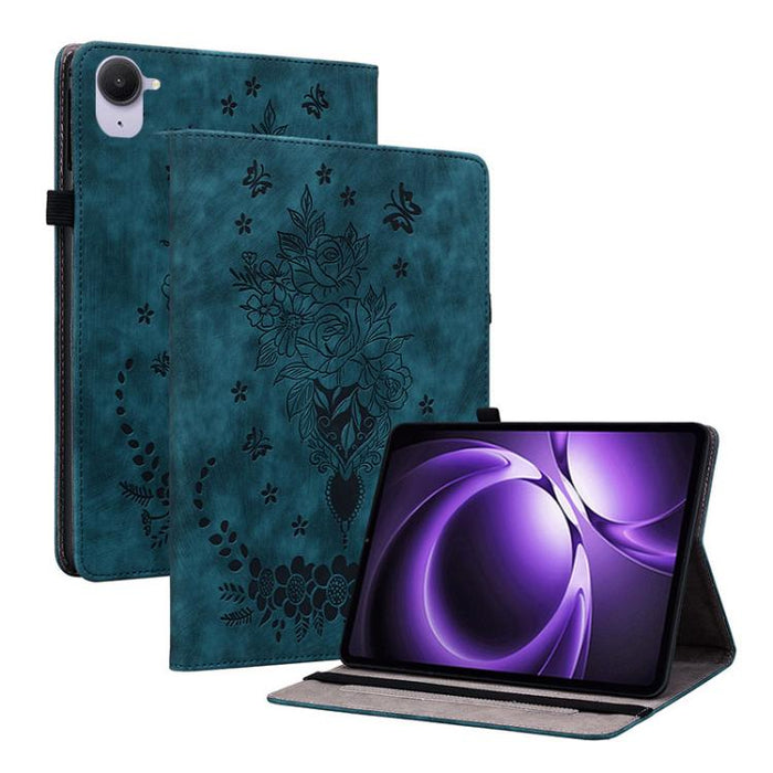 Funda para tablet de piel con relieve de mariposa y rosa, For Redmi K Pad 2 8.8 inch 2026, For Xiaomi Redmi K Pad 8.8 inch, For Redmi Pad 2 / Redmi Pad SE 11 2025, For Xiaomi Pad 7 / Pad 7 Pro, For Xiaomi Redmi Pad SE 8.7, For Xiaomi Redmi Pad Pro 12.1...