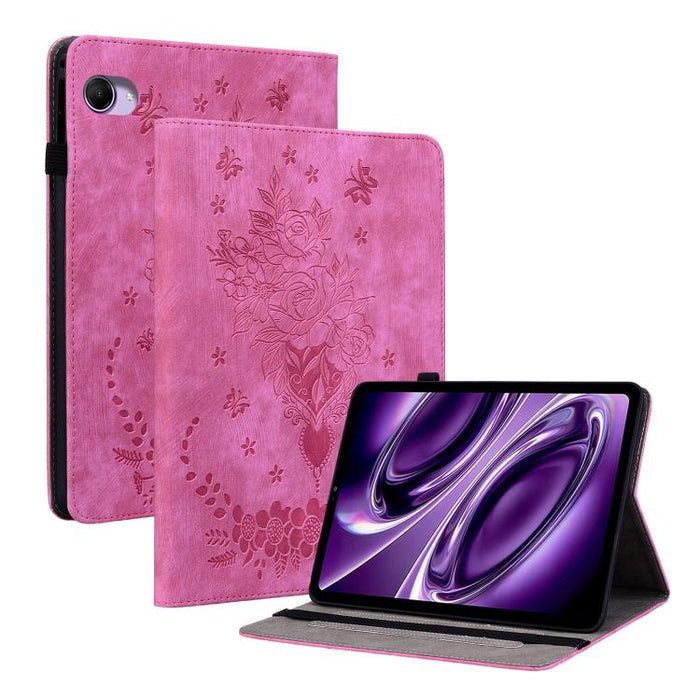 Funda para tablet de piel con relieve de mariposa y rosa, For Redmi K Pad 2 8.8 inch 2026, For Xiaomi Redmi K Pad 8.8 inch, For Redmi Pad 2 / Redmi Pad SE 11 2025, For Xiaomi Pad 7 / Pad 7 Pro, For Xiaomi Redmi Pad SE 8.7, For Xiaomi Redmi Pad Pro 12.1...