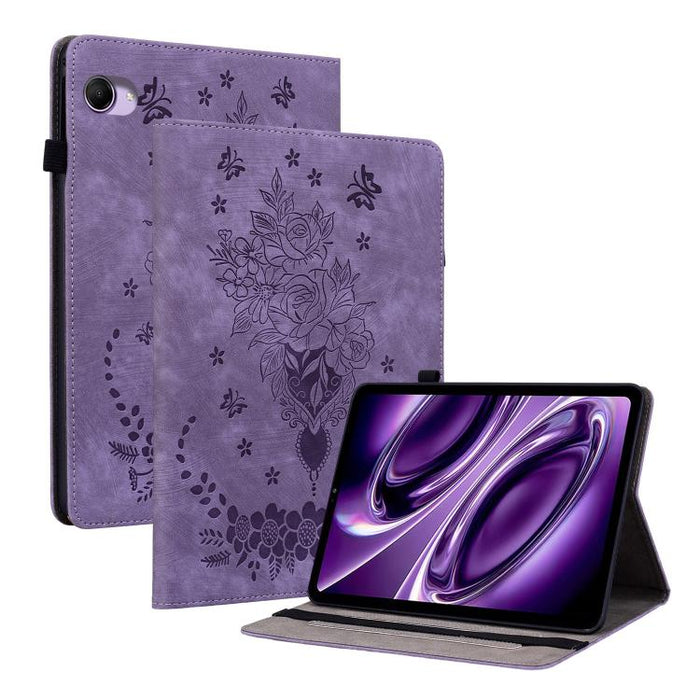 Funda para tablet de piel con relieve de mariposa y rosa, For Redmi K Pad 2 8.8 inch 2026, For Xiaomi Redmi K Pad 8.8 inch, For Redmi Pad 2 / Redmi Pad SE 11 2025, For Xiaomi Pad 7 / Pad 7 Pro, For Xiaomi Redmi Pad SE 8.7, For Xiaomi Redmi Pad Pro 12.1...