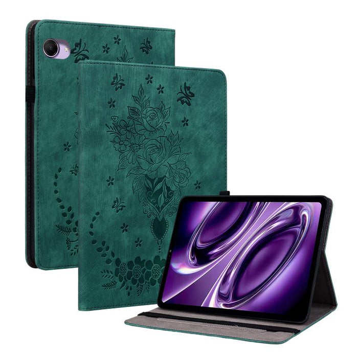 Funda para tablet de piel con relieve de mariposa y rosa, For Redmi K Pad 2 8.8 inch 2026, For Xiaomi Redmi K Pad 8.8 inch, For Redmi Pad 2 / Redmi Pad SE 11 2025, For Xiaomi Pad 7 / Pad 7 Pro, For Xiaomi Redmi Pad SE 8.7, For Xiaomi Redmi Pad Pro 12.1...