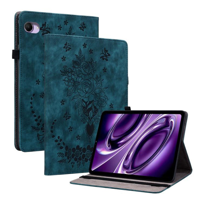 Funda para tablet de piel con relieve de mariposa y rosa, For Redmi K Pad 2 8.8 inch 2026, For Xiaomi Redmi K Pad 8.8 inch, For Redmi Pad 2 / Redmi Pad SE 11 2025, For Xiaomi Pad 7 / Pad 7 Pro, For Xiaomi Redmi Pad SE 8.7, For Xiaomi Redmi Pad Pro 12.1...