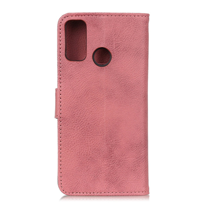 KHAZNEH Estuche de cuero con tapa horizontal con textura de piel de vaca con soporte y ranuras para tarjetas y billetera, For Xiaomi Redmi 9C, For Xiaomi Redmi 9A