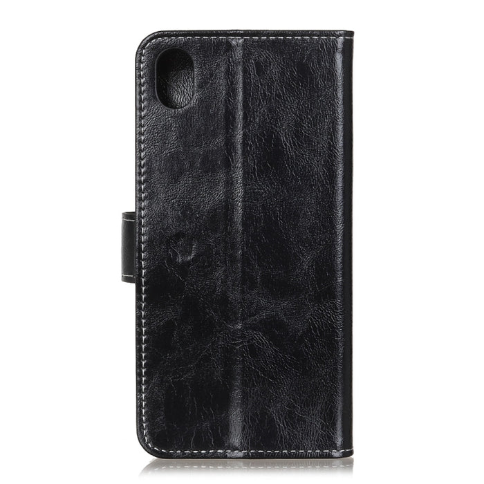Retro Crazy Horse Texture Funda de cuero con tapa horizontal con soporte y ranuras para tarjetas y marco de fotos y billetera, For Xiaomi Redmi 9A, For Xiaomi Redmi 9C