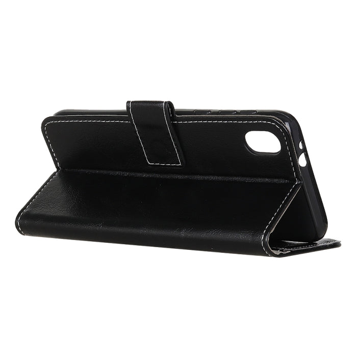 Retro Crazy Horse Texture Funda de cuero con tapa horizontal con soporte y ranuras para tarjetas y marco de fotos y billetera, For Xiaomi Redmi 9A, For Xiaomi Redmi 9C