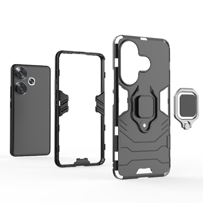 Funda para teléfono con soporte para PC + TPU a prueba de golpes, For Xiaomi Poco F6, For Xiaomi Redmi Turbo 3, For Xiaomi Redmi A3 4G, For Xiaomi Redmi Note 13 Pro 4G Global, For Xiaomi Redmi Note 13 4G, For Xiaomi Redmi 13C 4G / 5G                   ...