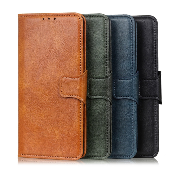 Mirren Crazy Horse Texture Funda de cuero con tapa horizontal con soporte y ranuras para tarjetas y billetera, For LG Harmony 4, For Xiaomi Redmi 9C