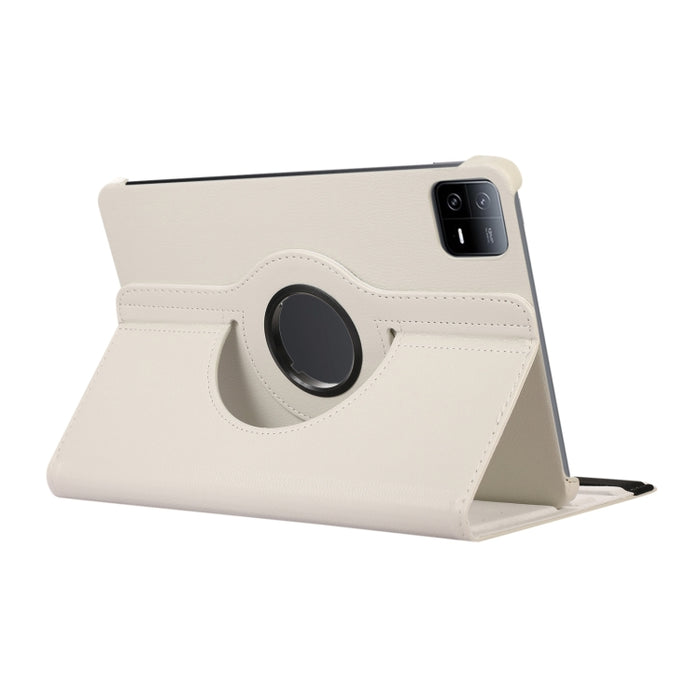 Funda para tableta de cuero con textura Litchi con rotación de 360 grados, For Xiaomi Pad 7 Pro / Pad 7, For Xiaomi Redmi Pad Pro 12.1, For Xiaomi Pad 6S Pro 12.4, For Xiaomi Redmi Pad SE