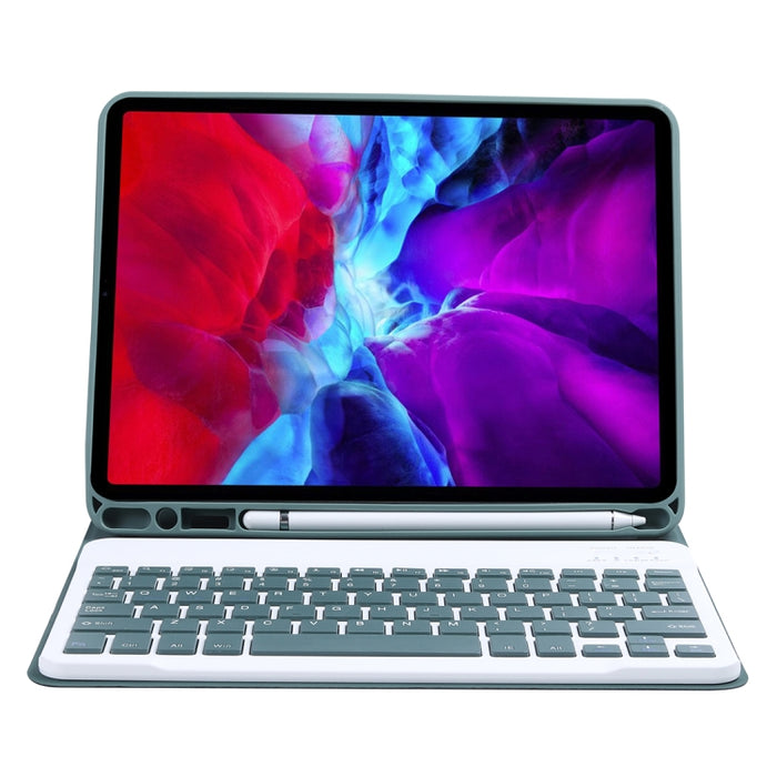 C-11B para iPad Pro de 11 pulgadas (2020) funda protectora de teclado Bluetooth ABS desmontable Color caramelo con soporte y ranura para bolígrafo