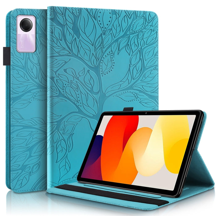 Funda para tableta de cuero repujado serie Tree Life, For Xiaomi Redmi Pad 2 SE 9.7 2026, For Xiaomi Redmi K Pad 2 8.8 2026, For Xiaomi Redmi K Pad, For Xiaomi Redmi Pad 2, For Xiaomi Pad 7 / 7 Pro, For Xiaomi Redmi Pad SE 8.7 4G                       ...