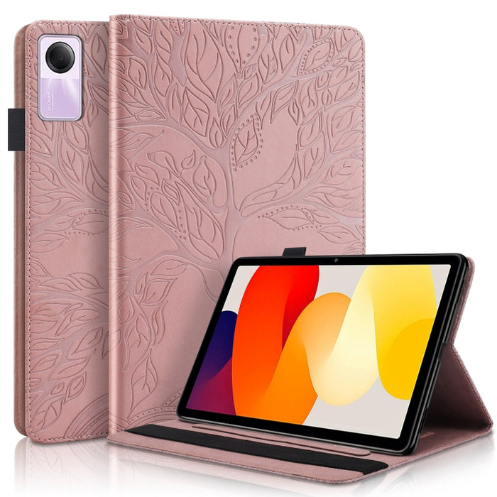 Funda para tableta de cuero repujado serie Tree Life, For Xiaomi Redmi Pad 2 SE 9.7 2026, For Xiaomi Redmi K Pad 2 8.8 2026, For Xiaomi Redmi K Pad, For Xiaomi Redmi Pad 2, For Xiaomi Pad 7 / 7 Pro, For Xiaomi Redmi Pad SE 8.7 4G                       ...