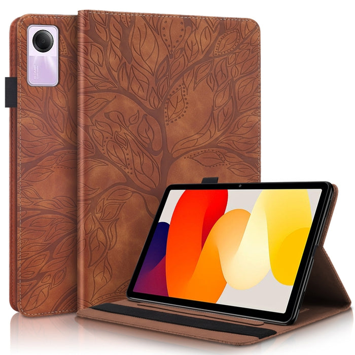 Funda para tableta de cuero repujado serie Tree Life, For Xiaomi Redmi Pad 2 SE 9.7 2026, For Xiaomi Redmi K Pad 2 8.8 2026, For Xiaomi Redmi K Pad, For Xiaomi Redmi Pad 2, For Xiaomi Pad 7 / 7 Pro, For Xiaomi Redmi Pad SE 8.7 4G                       ...