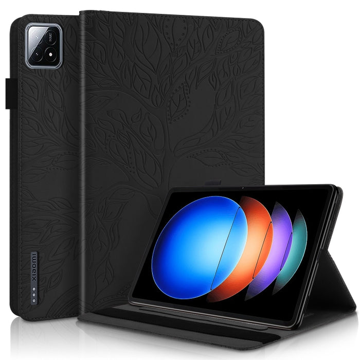 Funda para tableta de cuero repujado serie Tree Life, For Xiaomi Redmi Pad 2 SE 9.7 2026, For Xiaomi Redmi K Pad 2 8.8 2026, For Xiaomi Redmi K Pad, For Xiaomi Redmi Pad 2, For Xiaomi Pad 7 / 7 Pro, For Xiaomi Redmi Pad SE 8.7 4G                       ...
