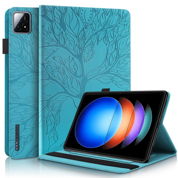 Funda para tableta de cuero repujado serie Tree Life, For Xiaomi Redmi Pad 2 SE 9.7 2026, For Xiaomi Redmi K Pad 2 8.8 2026, For Xiaomi Redmi K Pad, For Xiaomi Redmi Pad 2, For Xiaomi Pad 7 / 7 Pro, For Xiaomi Redmi Pad SE 8.7 4G                       ...