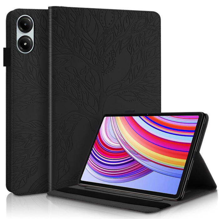 Funda para tableta de cuero repujado serie Tree Life, For Xiaomi Redmi Pad 2 SE 9.7 2026, For Xiaomi Redmi K Pad 2 8.8 2026, For Xiaomi Redmi K Pad, For Xiaomi Redmi Pad 2, For Xiaomi Pad 7 / 7 Pro, For Xiaomi Redmi Pad SE 8.7 4G                       ...