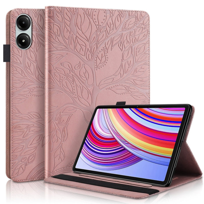 Funda para tableta de cuero repujado serie Tree Life, For Xiaomi Redmi Pad 2 SE 9.7 2026, For Xiaomi Redmi K Pad 2 8.8 2026, For Xiaomi Redmi K Pad, For Xiaomi Redmi Pad 2, For Xiaomi Pad 7 / 7 Pro, For Xiaomi Redmi Pad SE 8.7 4G                       ...