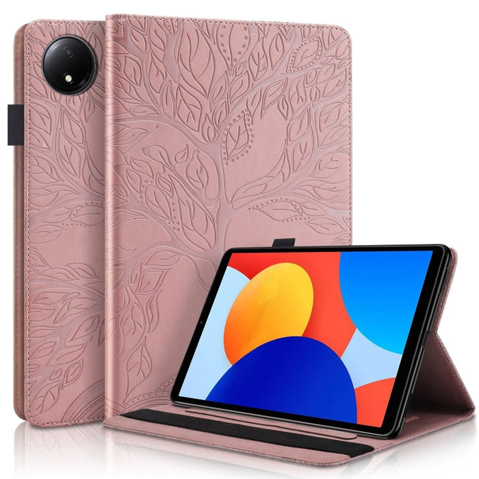 Funda para tableta de cuero repujado serie Tree Life, For Xiaomi Redmi Pad 2 SE 9.7 2026, For Xiaomi Redmi K Pad 2 8.8 2026, For Xiaomi Redmi K Pad, For Xiaomi Redmi Pad 2, For Xiaomi Pad 7 / 7 Pro, For Xiaomi Redmi Pad SE 8.7 4G                       ...