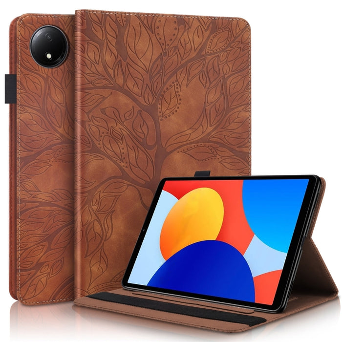 Funda para tableta de cuero repujado serie Tree Life, For Xiaomi Redmi Pad 2 SE 9.7 2026, For Xiaomi Redmi K Pad 2 8.8 2026, For Xiaomi Redmi K Pad, For Xiaomi Redmi Pad 2, For Xiaomi Pad 7 / 7 Pro, For Xiaomi Redmi Pad SE 8.7 4G                       ...