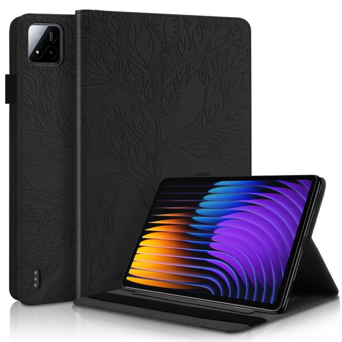 Funda para tableta de cuero repujado serie Tree Life, For Xiaomi Redmi Pad 2 SE 9.7 2026, For Xiaomi Redmi K Pad 2 8.8 2026, For Xiaomi Redmi K Pad, For Xiaomi Redmi Pad 2, For Xiaomi Pad 7 / 7 Pro, For Xiaomi Redmi Pad SE 8.7 4G                       ...
