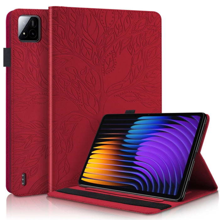 Funda para tableta de cuero repujado serie Tree Life, For Xiaomi Redmi Pad 2 SE 9.7 2026, For Xiaomi Redmi K Pad 2 8.8 2026, For Xiaomi Redmi K Pad, For Xiaomi Redmi Pad 2, For Xiaomi Pad 7 / 7 Pro, For Xiaomi Redmi Pad SE 8.7 4G                       ...