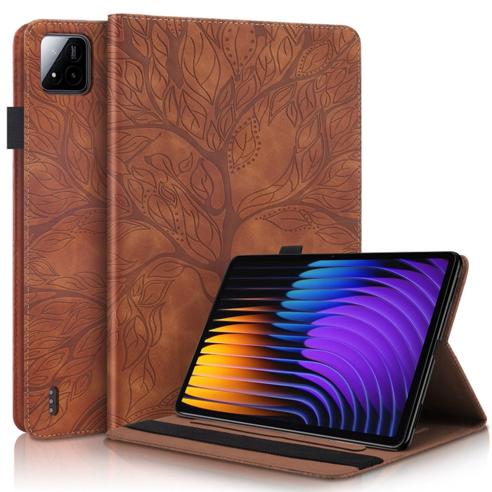 Funda para tableta de cuero repujado serie Tree Life, For Xiaomi Redmi Pad 2 SE 9.7 2026, For Xiaomi Redmi K Pad 2 8.8 2026, For Xiaomi Redmi K Pad, For Xiaomi Redmi Pad 2, For Xiaomi Pad 7 / 7 Pro, For Xiaomi Redmi Pad SE 8.7 4G                       ...