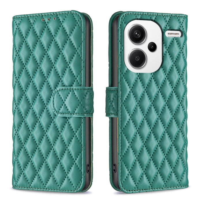 Caja del teléfono del tirón del cuero de la cartera del enrejado del diamante, For Xiaomi Redmi A3, For Xiaomi Redmi Note 13 Pro 4G Global, For Xiaomi Redmi Note 13 4G Global, For Xiaomi Redmi K70E, For Xiaomi Redmi Note 13, For Xiaomi Redmi 13C       ...