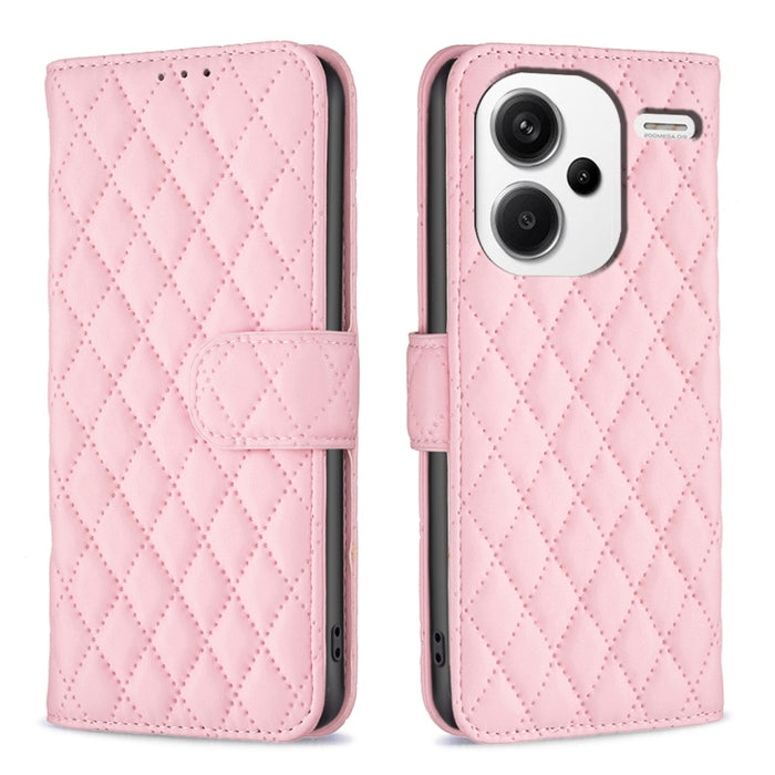 Caja del teléfono del tirón del cuero de la cartera del enrejado del diamante, For Xiaomi Redmi A3, For Xiaomi Redmi Note 13 Pro 4G Global, For Xiaomi Redmi Note 13 4G Global, For Xiaomi Redmi K70E, For Xiaomi Redmi Note 13, For Xiaomi Redmi 13C       ...