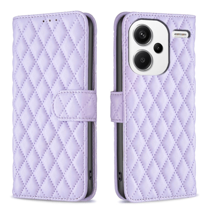 Caja del teléfono del tirón del cuero de la cartera del enrejado del diamante, For Xiaomi Redmi A3, For Xiaomi Redmi Note 13 Pro 4G Global, For Xiaomi Redmi Note 13 4G Global, For Xiaomi Redmi K70E, For Xiaomi Redmi Note 13, For Xiaomi Redmi 13C       ...